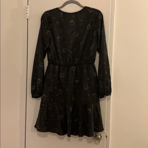 Size Medium Slate & Willow Patterned Black Dress - Picture 4 of 6